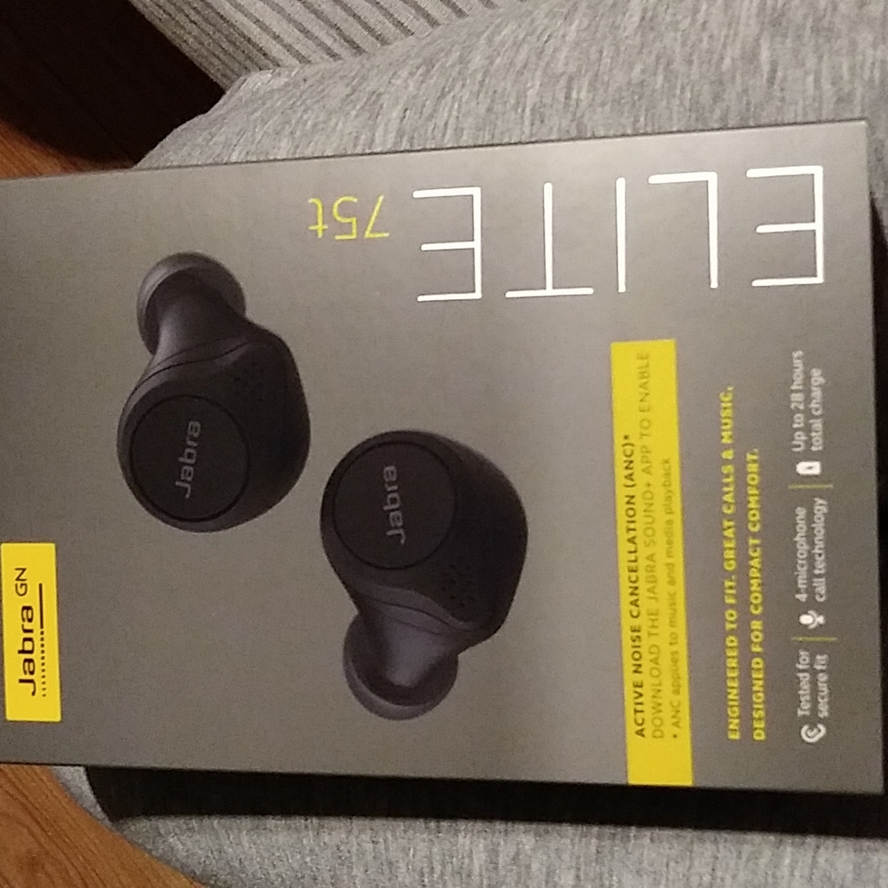 Jabra Elite 75t True Wireless Earbuds - Black